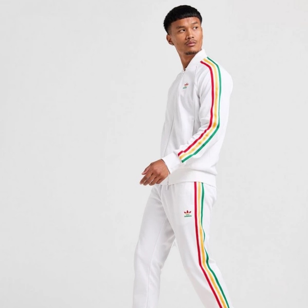 Men’s adidas striped tracksuit- size XL